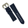 V3 Rubber Strap in Navy with Pre-V Silver Buckle (20mm)